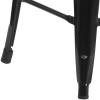 Flash Furniture 24" Black Backless Metal Stool, Model# CH-31320-24-BK-WD-GG 6