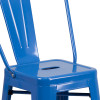 Flash Furniture 24" Blue Metal Outdoor Stool, Model# CH-31320-24GB-BL-GG 6