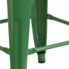 Flash Furniture 24" Green No Back Metal Stool, Model# CH-31320-24-GN-GG 6