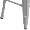 Flash Furniture 24" Silver Metal Counter Stool, Model# CH-31320-24-SIL-WD-GG 7
