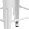 Flash Furniture 24" White No Back Metal Stool, Model# CH-31320-24-WH-GG 7