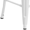 Flash Furniture 24" White Metal Counter Stool, Model# CH-31320-24-WH-WD-GG 7