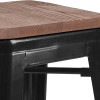 Flash Furniture 30" Black Backless Metal Stool, Model# CH-31320-30-BK-WD-GG 6