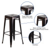 Flash Furniture 30" Aged Black NoBack Stool, Model# CH-31320-30-BQ-GG 3