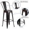 Flash Furniture 30" Aged Black Metal Stool, Model# CH-31320-30GB-BQ-GG 3