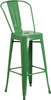 Flash Furniture 30" Green Metal Outdoor Stool, Model# CH-31320-30GB-GN-GG