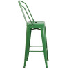 Flash Furniture 30" Green Metal Outdoor Stool, Model# CH-31320-30GB-GN-GG 7