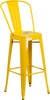 Flash Furniture 30" Yell Metal Outdoor Stool, Model# CH-31320-30GB-YL-GG