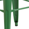 Flash Furniture 30" Green No Back Metal Stool, Model# CH-31320-30-GN-GG 5