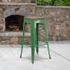 Flash Furniture 30" Green Metal Barstool, Model# CH-31320-30-GN-WD-GG 2