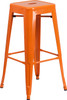 Flash Furniture 30" Orange No Back Metal Stool, Model# CH-31320-30-OR-GG
