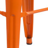 Flash Furniture 30" Orange No Back Metal Stool, Model# CH-31320-30-OR-GG 7