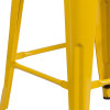 Flash Furniture 30" Yellow Metal Barstool, Model# CH-31320-30-YL-WD-GG 6