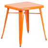 Flash Furniture 23.75SQ Orange Metal Table Set, Model# CH-31330-2-30-OR-GG 3