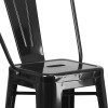 Flash Furniture 23.75SQ Black Metal Bar Set, Model# CH-31330B-2-30GB-BK-GG 7