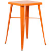 Flash Furniture 23.75SQ Orange Metal Bar Set, Model# CH-31330B-2-30GB-OR-GG 3