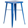 Flash Furniture 23.75SQ Blue Metal Bar Set, Model# CH-31330B-2-30SQ-BL-GG 6