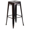 Flash Furniture 23.75SQ Aged Black Bar Set, Model# CH-31330B-2-30SQ-BQ-GG 4