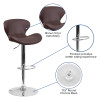 Flash Furniture Brown Vinyl Barstool, Model# CH-321-BRN-GG 3