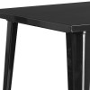 Flash Furniture 31.5SQ Black Metal Bar Table, Model# CH-51040-40-BK-GG 5