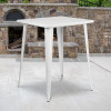 Flash Furniture 31.5SQ White Metal Bar Table, Model# CH-51040-40-WH-GG 2