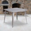 Flash Furniture 35.5SQ Silver Metal Table, Model# CH-51050-29-SIL-GG 2