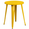 Flash Furniture 24RD Yellow Metal Table Set, Model# CH-51080TH-2-18ARM-YL-GG 3