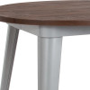 Flash Furniture 30RD Silver Metal Table, Model# CH-51090-29M1-SIL-GG 2