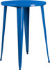 Flash Furniture 30RD Blue Metal Bar Table, Model# CH-51090-40-BL-GG