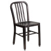 Flash Furniture 30RD Aged Black Metal Set, Model# CH-51090TH-2-18VRT-BQ-GG 4