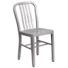 Flash Furniture 30RD Silver Metal Set, Model# CH-51090TH-2-18VRT-SIL-GG 4