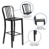 Flash Furniture 30" Black Metal Outdoor Stool, Model# CH-61200-30-BK-GG 3