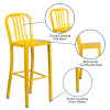 Flash Furniture 30" Yellow Metal Outdoor Stool, Model# CH-61200-30-YL-GG 3