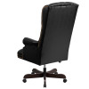 Flash Furniture Black High Back Leather Chair, Model# CI-360-BK-GG 3