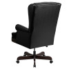 Flash Furniture Black High Back Leather Chair, Model# CI-J600-BK-GG 3