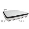 Flash Furniture Capri Comfortable Sleep Memory Foam Mattress-King, Model# CL-BT33PM-R12M-K-GG 4
