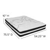 Flash Furniture Capri Comfortable Sleep 10" Mattress and Topper Bundle, Model# CL-E230P10-3M35-F-GG 6