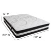 Flash Furniture Capri Comfortable Sleep 12" Mattress and Topper Bundle, Model# CL-E230P-3M35-Q-GG 6