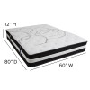 Flash Furniture Capri Comfortable Sleep 12in Pocket Mattress-Queen, Model# CL-E230P-R-Q-GG 4