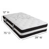 Flash Furniture Capri Comfortable Sleep 12in Pocket Mattress-Twin, Model# CL-E230P-R-T-GG 4
