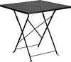 Flash Furniture 28SQ Black Folding Patio Table, Model# CO-1-BK-GG
