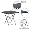 Flash Furniture 28SQ Black Folding Patio Table, Model# CO-1-BK-GG 3