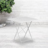 Flash Furniture 28SQ White Folding Patio Table, Model# CO-1-WH-GG 2