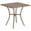 Flash Furniture 28SQ Gold Patio Table Set, Model# CO-28SQ-02CHR2-GD-GG 3