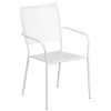 Flash Furniture 28SQ White Patio Table Set, Model# CO-28SQ-02CHR4-WH-GG 4