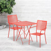 Flash Furniture 28SQ Coral Fold Patio Set, Model# CO-28SQF-02CHR2-RED-GG 2