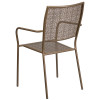 Flash Furniture Gold Square Back Patio Chair, Model# CO-2-GD-GG 5