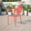 Flash Furniture Coral Square Back Patio Chair, Model# CO-2-RED-GG 2