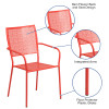 Flash Furniture Coral Square Back Patio Chair, Model# CO-2-RED-GG 3