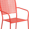 Flash Furniture Coral Square Back Patio Chair, Model# CO-2-RED-GG 6